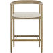Jeremy 35.75 inch Weathered Oak / Dove Cream Counter Stool